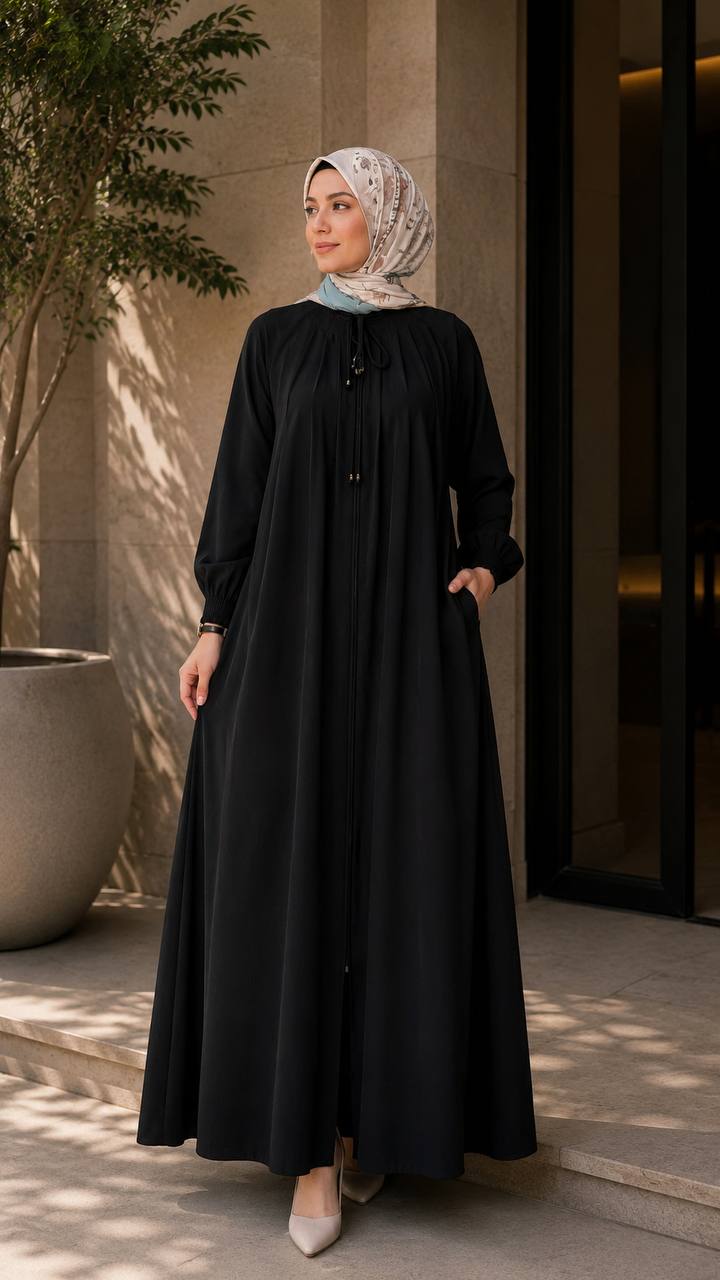 Lara krep ferace 2047 - Moda Fatma