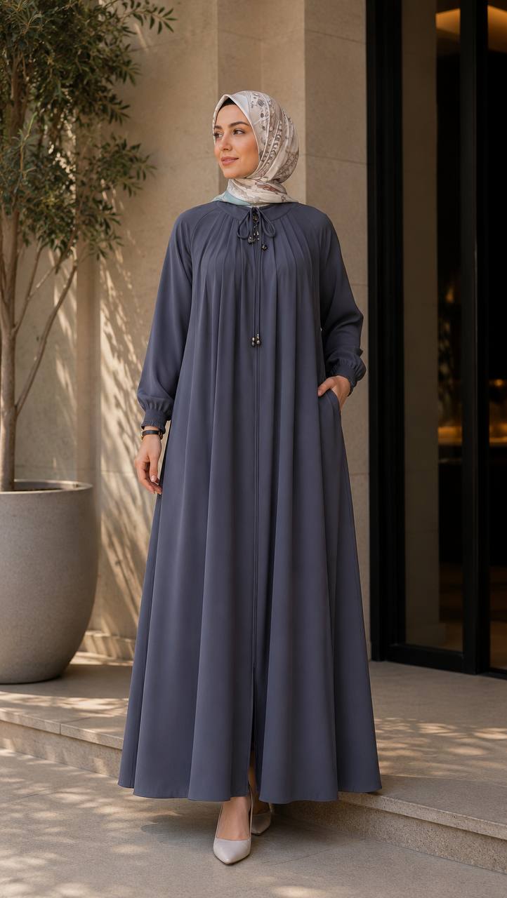 Lara krep ferace 2047 - Moda Fatma