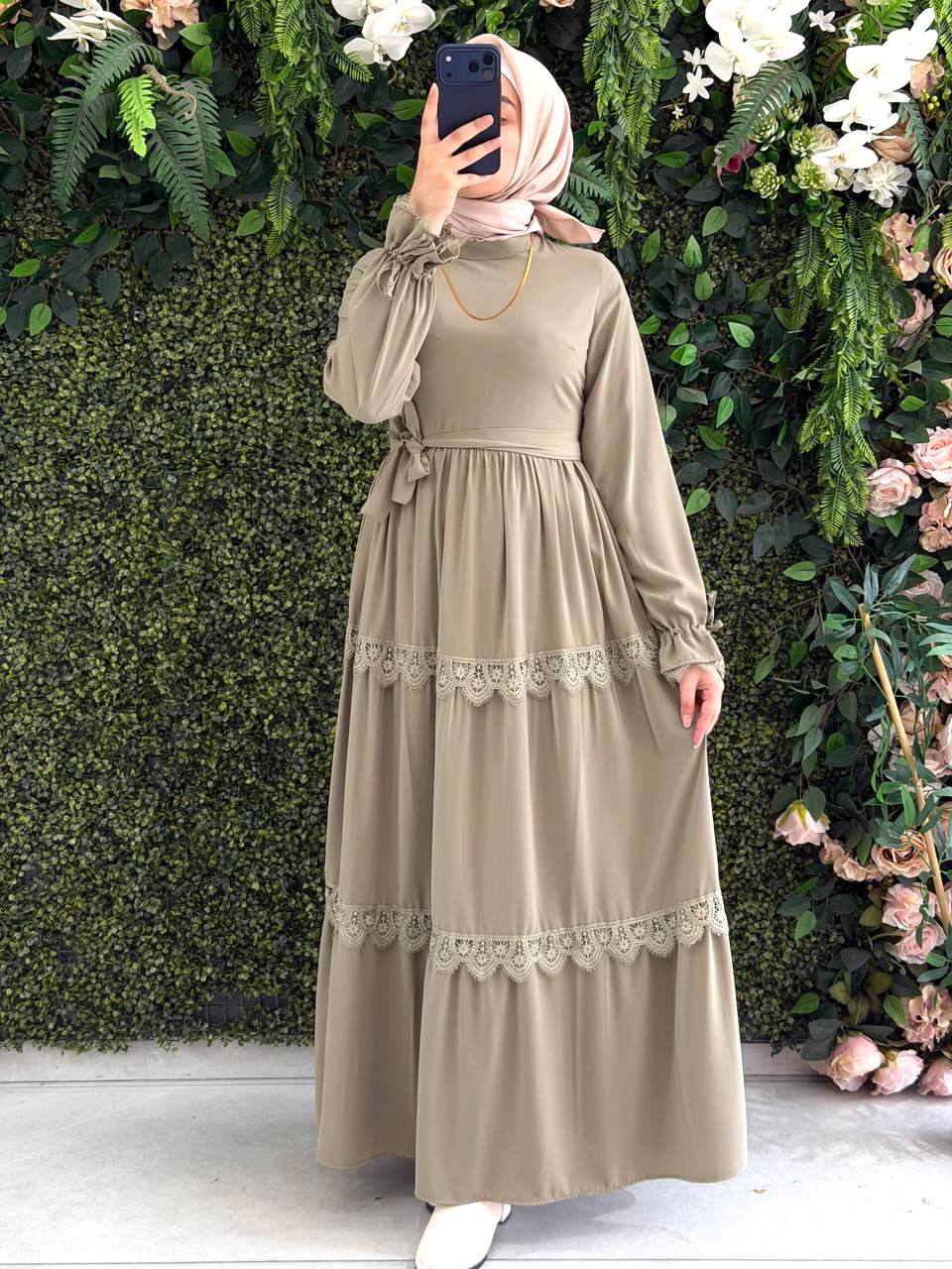 Medine İpek elbise 9173