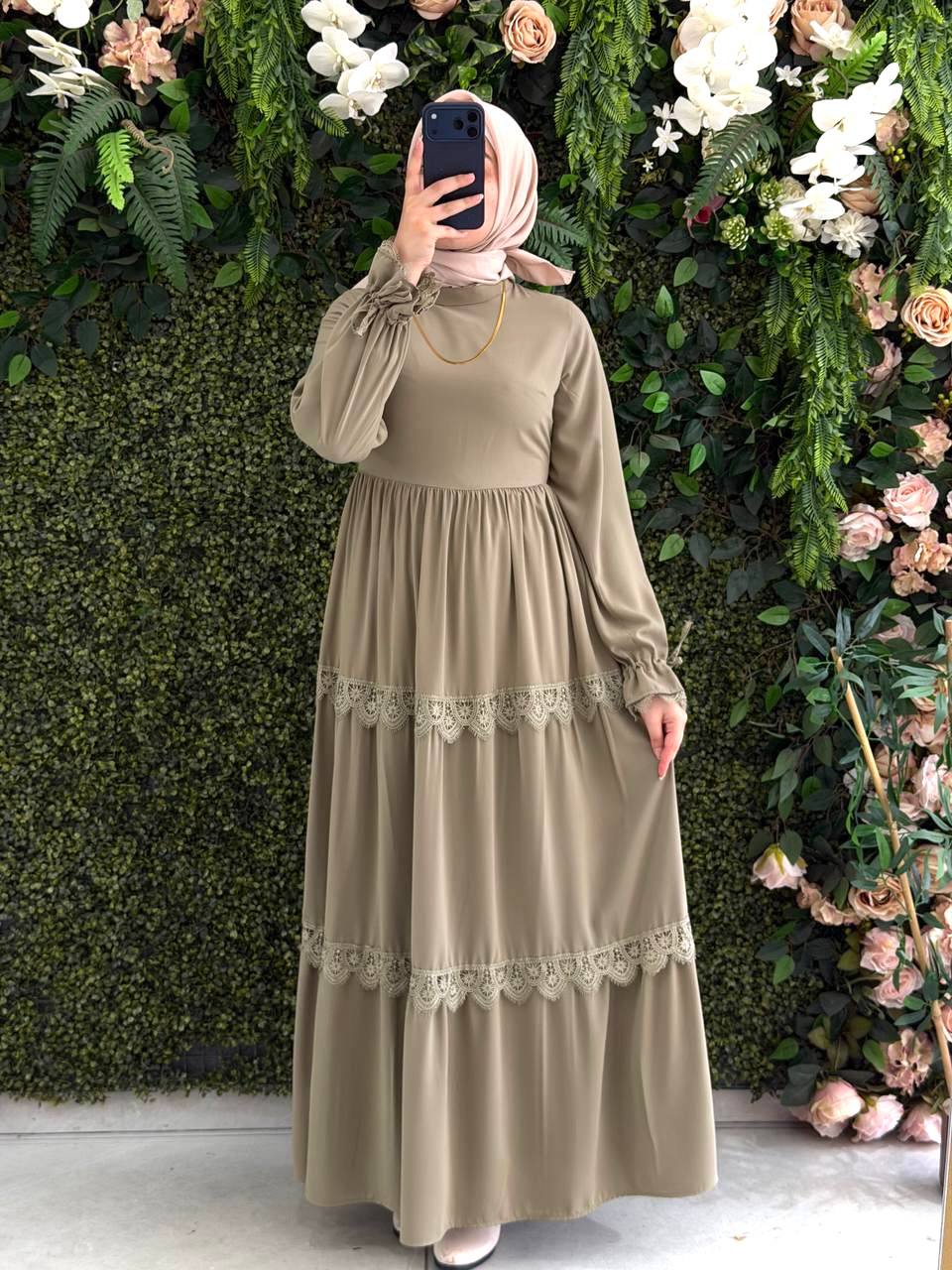 Medine İpek elbise 9173