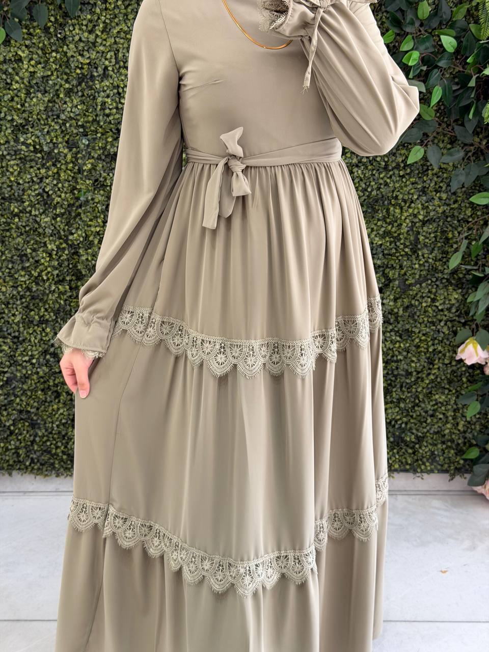 Medine İpek elbise 9173