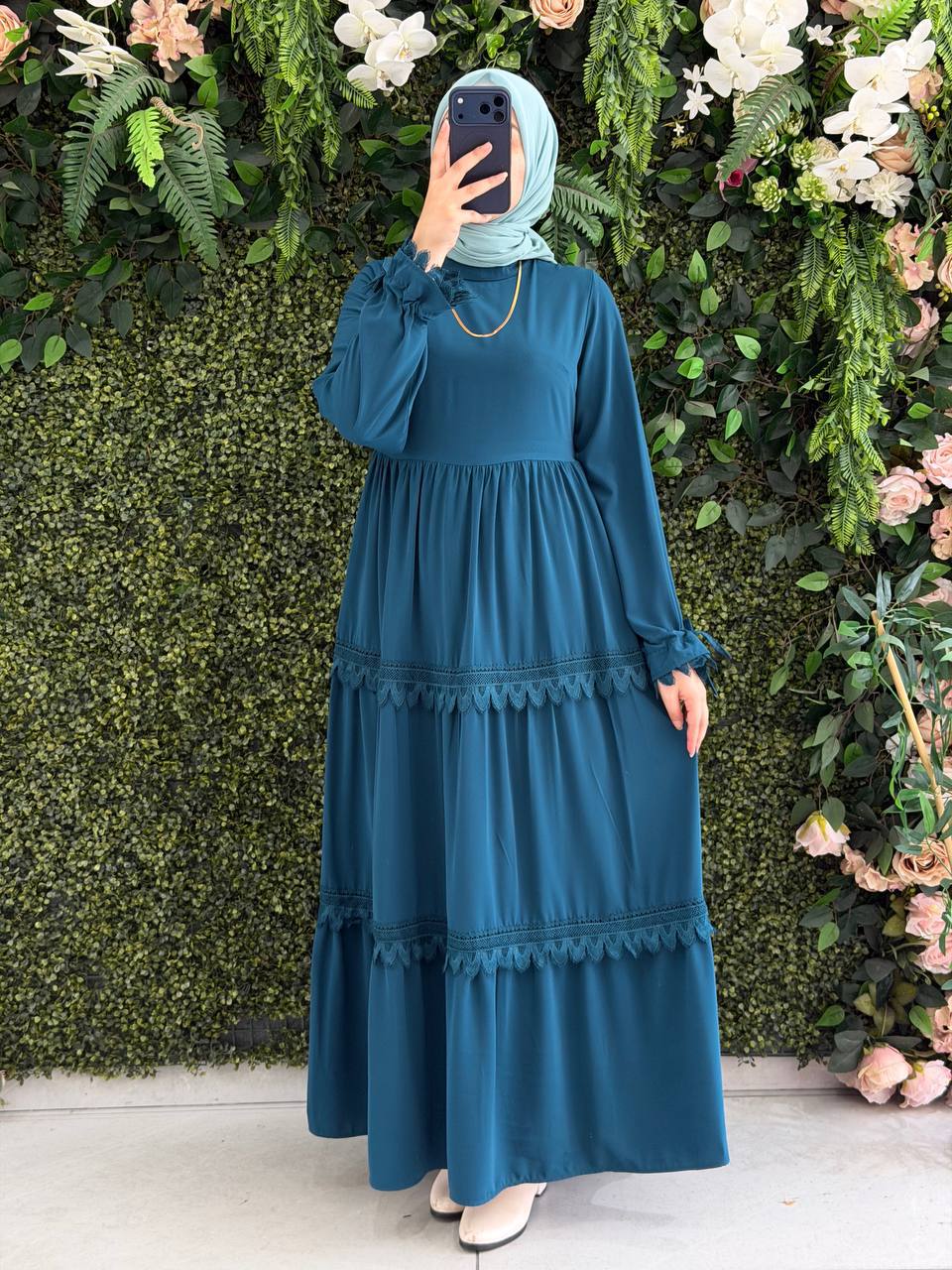 Medine İpek elbise 9173