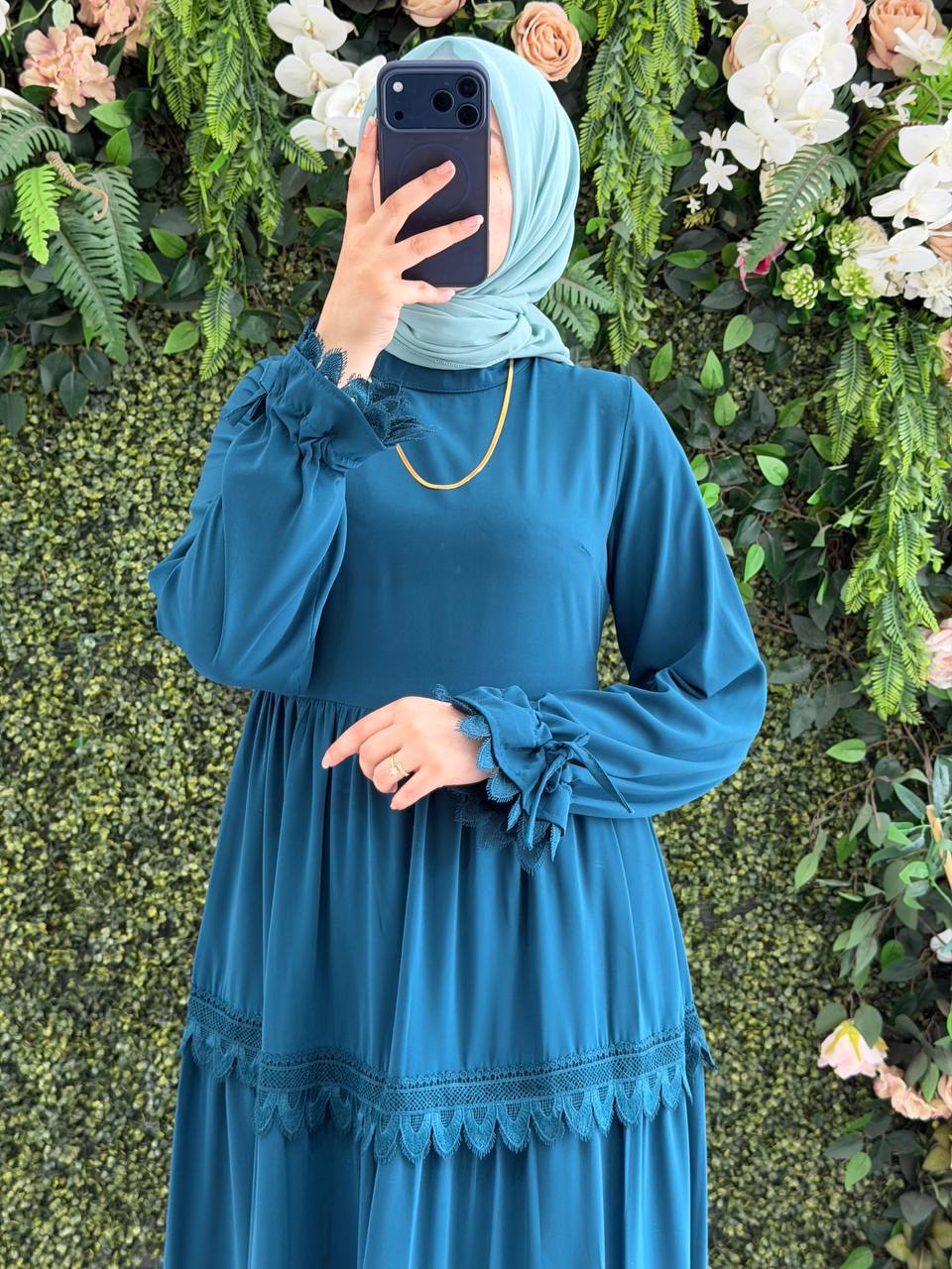 Medine İpek elbise 9173