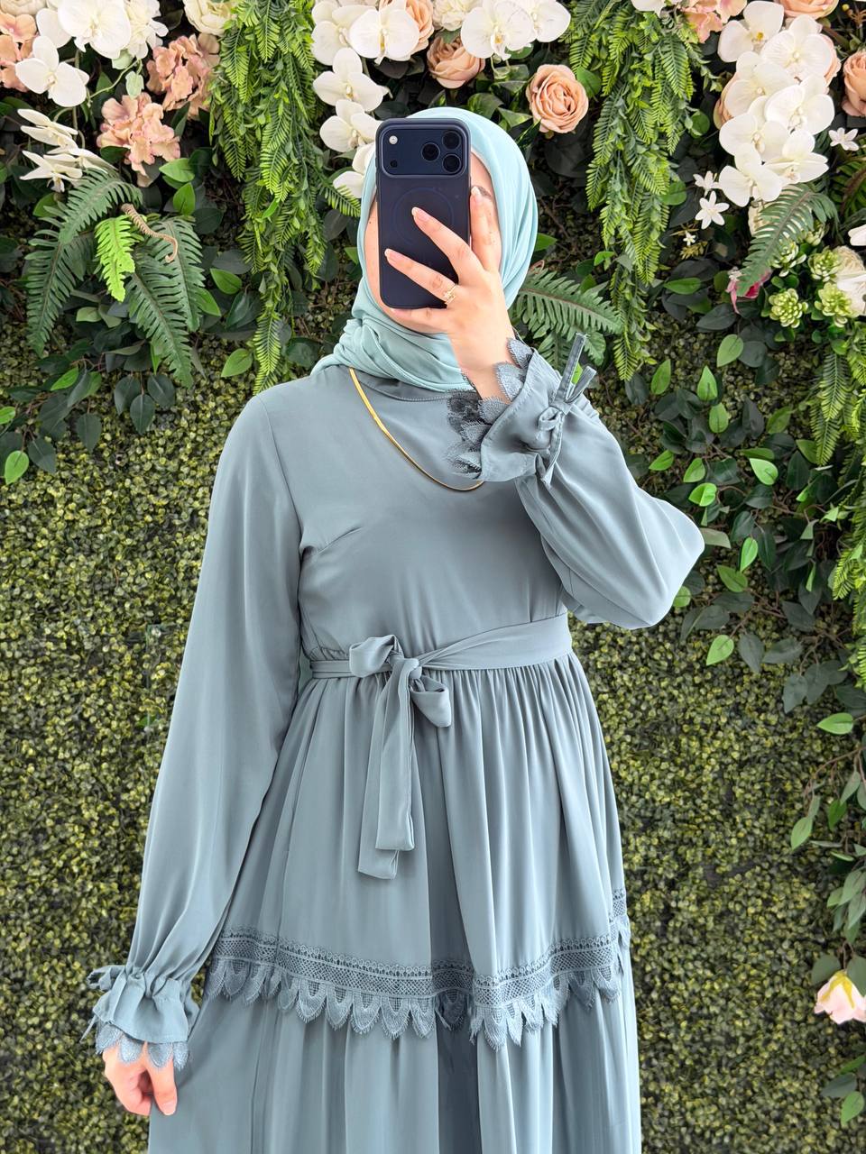 Medine İpek elbise 9173