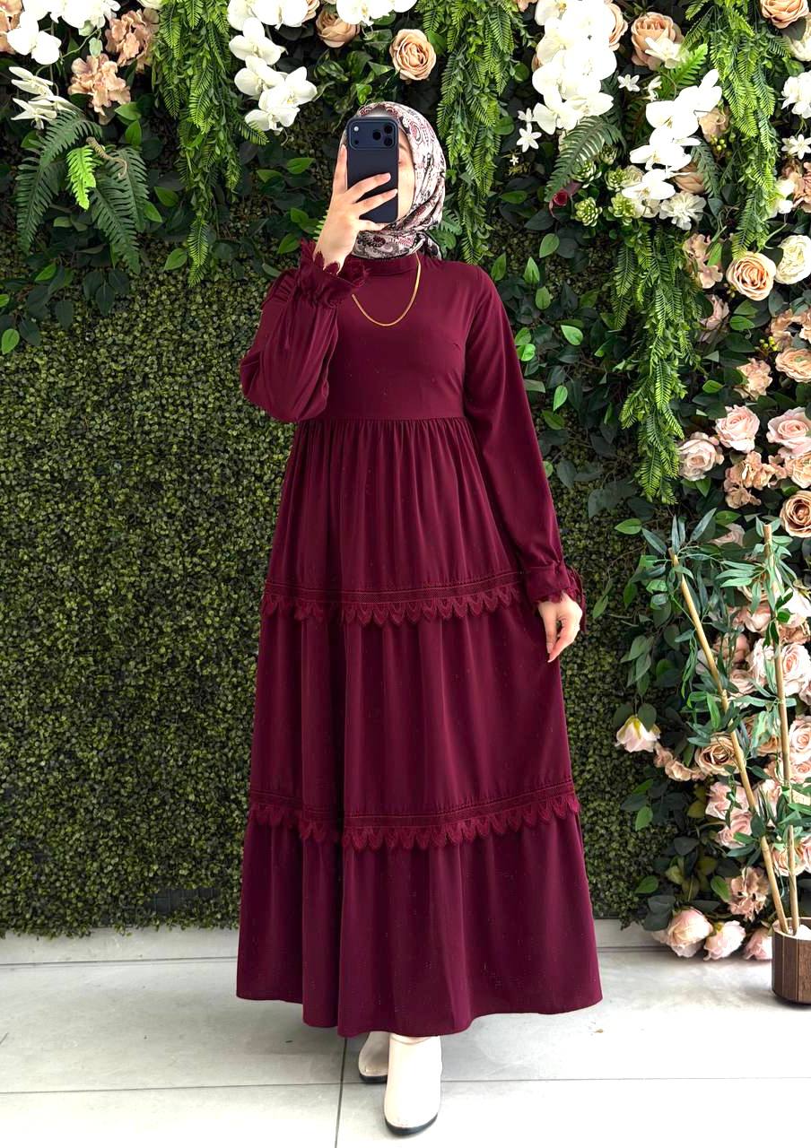 Medine İpek elbise 9173