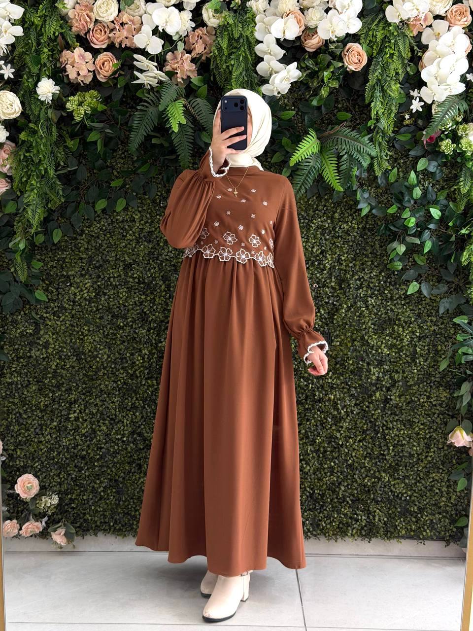Linda Krep Elbise 9233