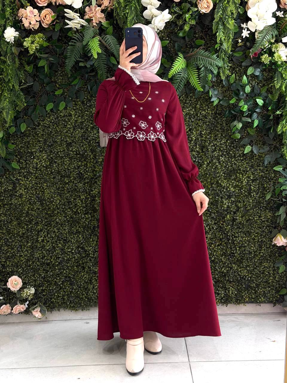 Linda Krep Elbise 9233