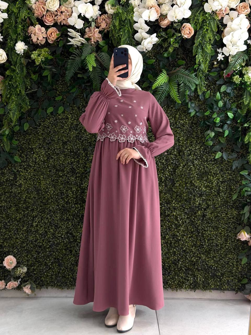 Linda Krep Elbise 9233