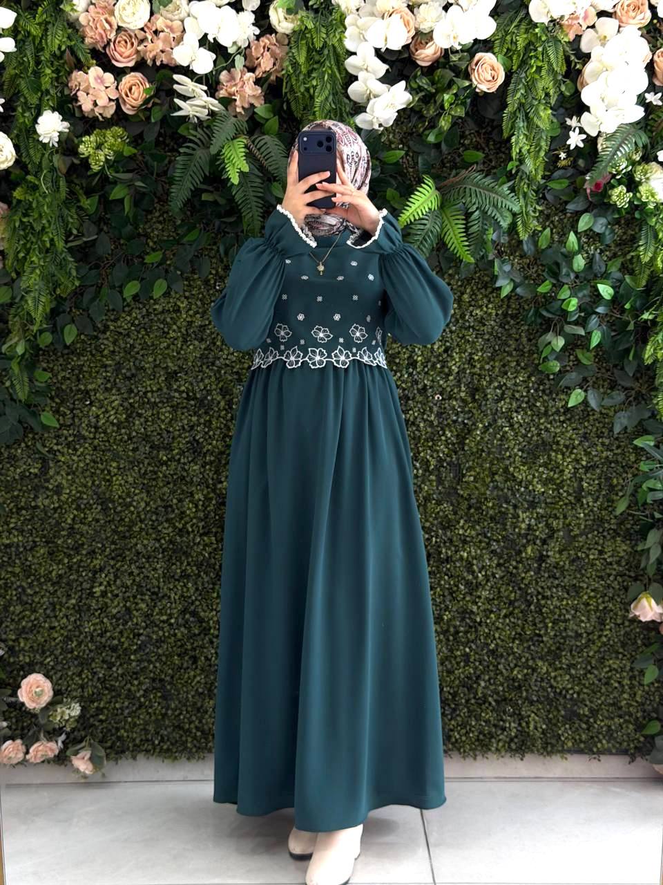Linda Krep Elbise 9233