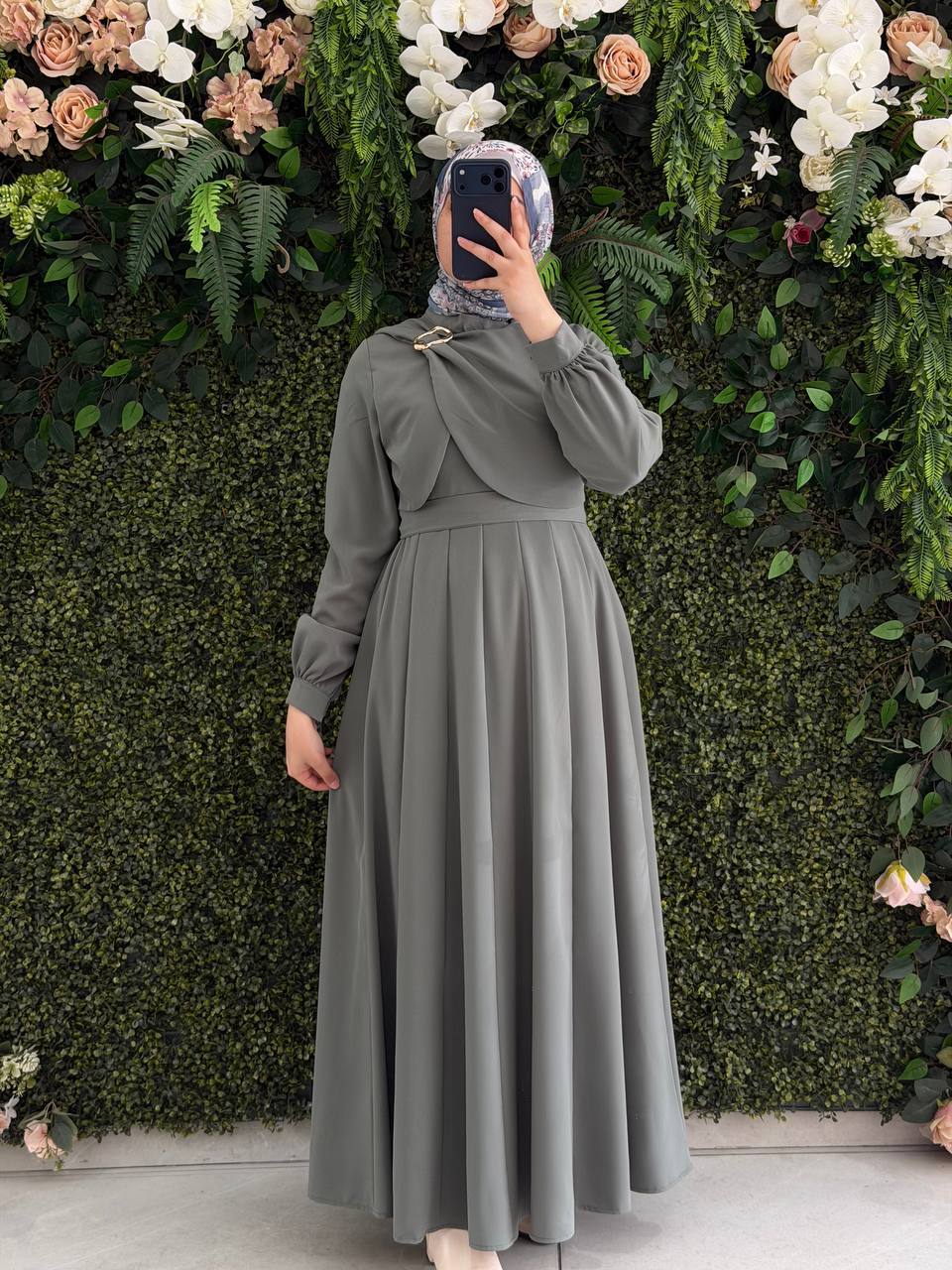 Kristal Krep Elbise 9160