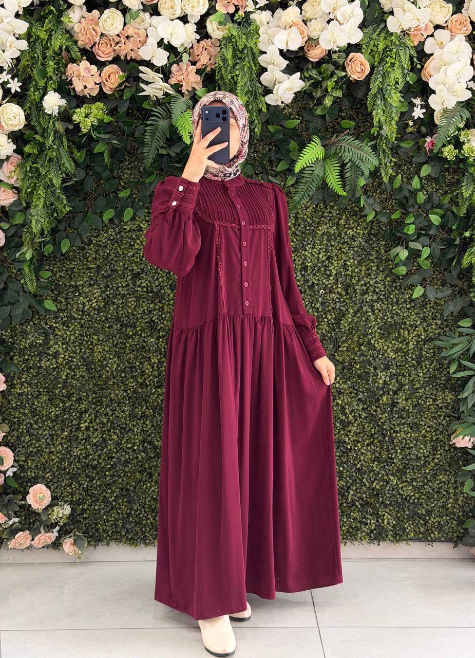 Medine İpek Elbise 9243