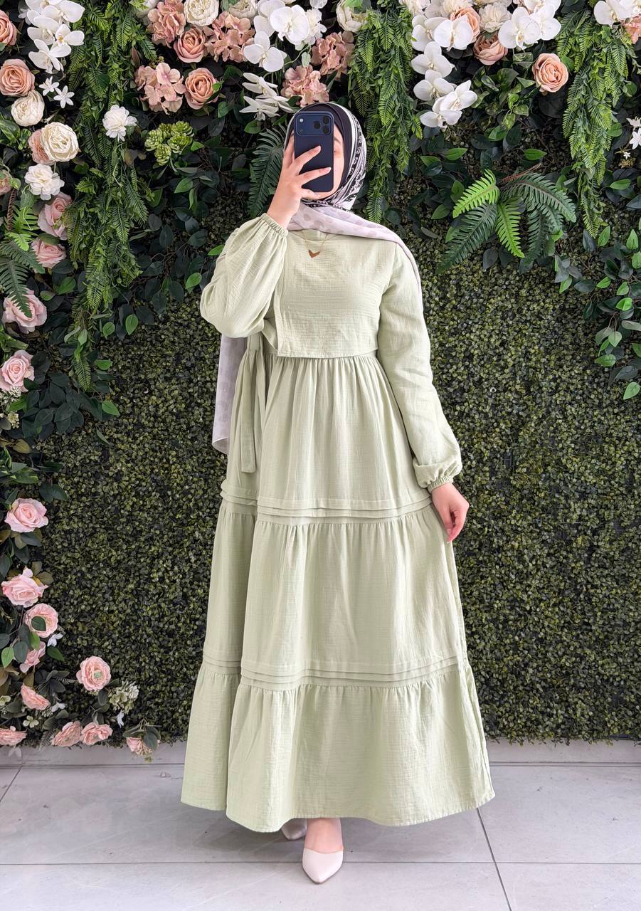 Müslin Elbise 9253