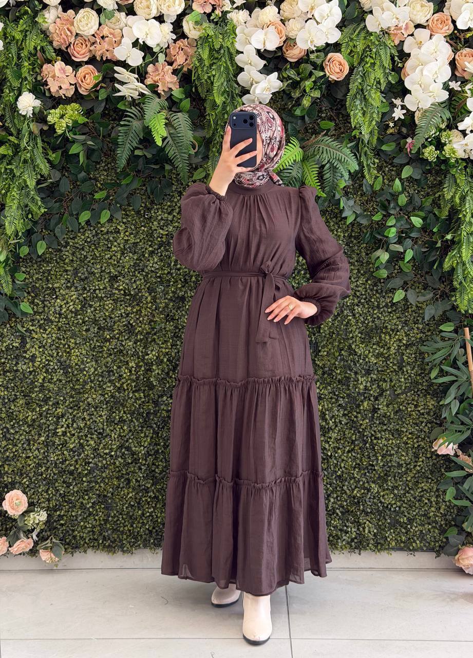 Şifon Hormosa Elbise 9239