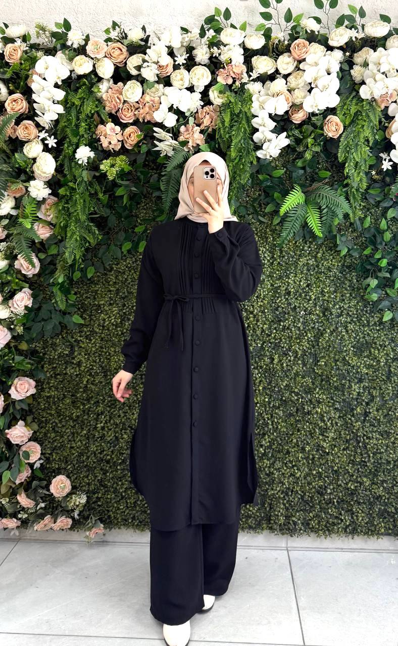 krep pantolonlu takım 9127