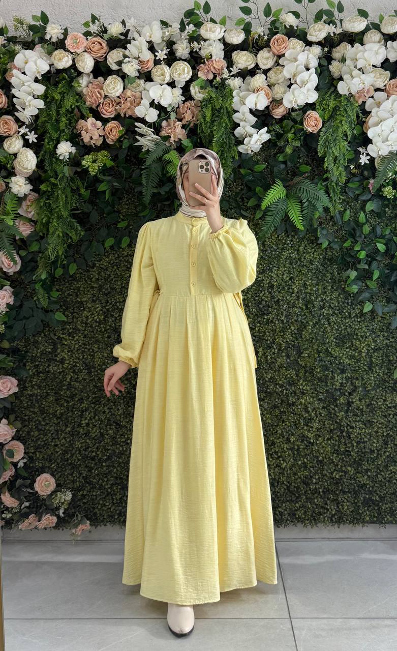 dijital pamuklu elbise 9128