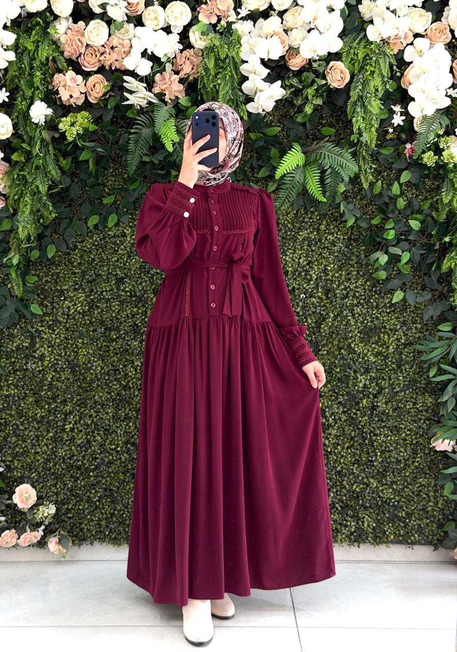 Medine İpek Elbise 9243