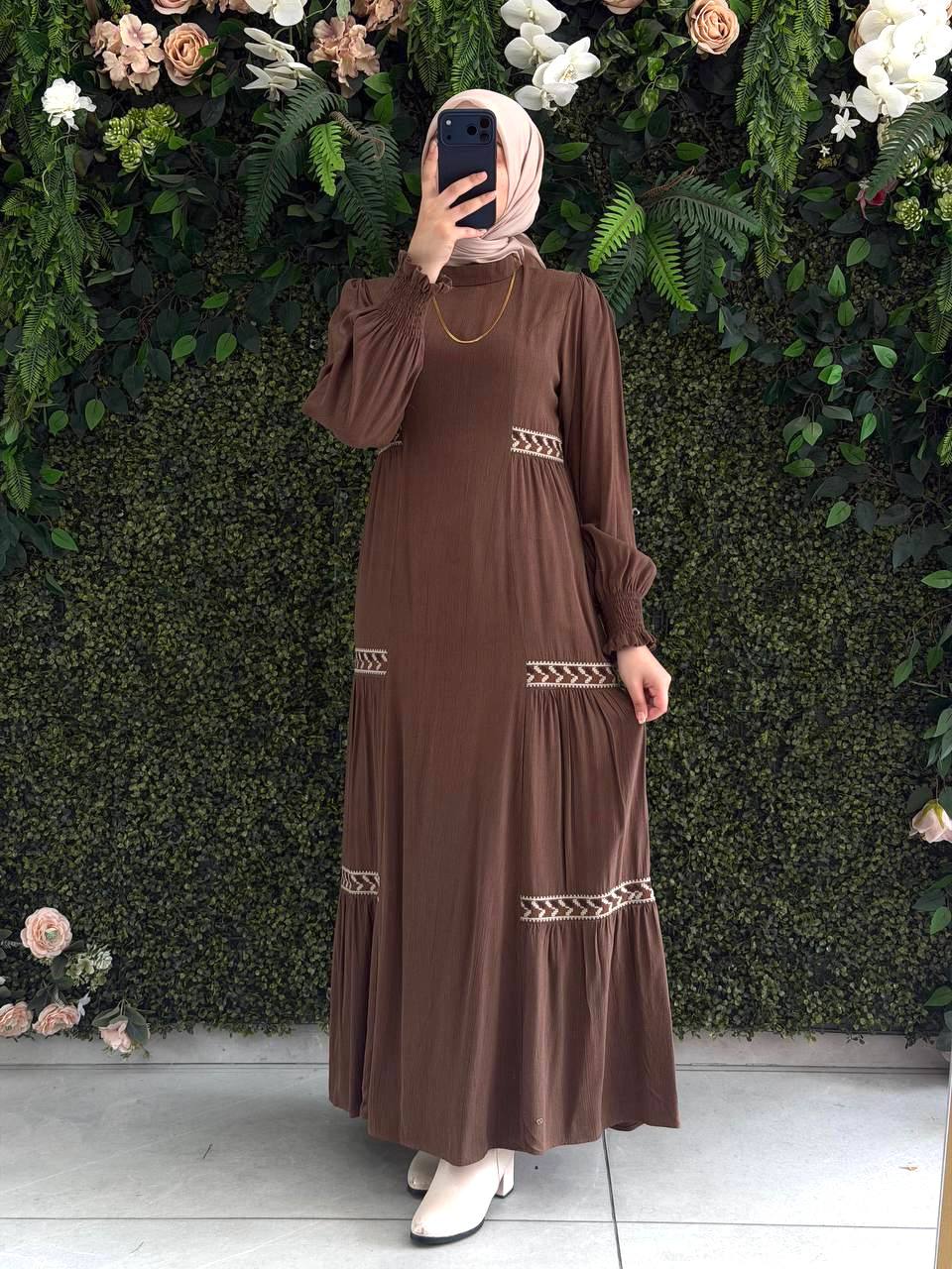 Desenlı Copra Elbise 9231