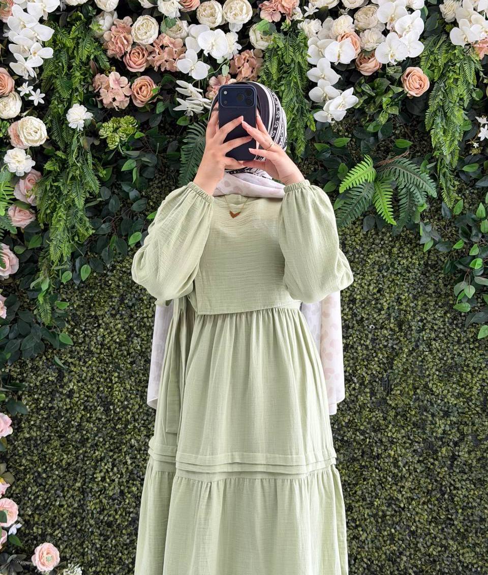 Müslin Elbise 9253