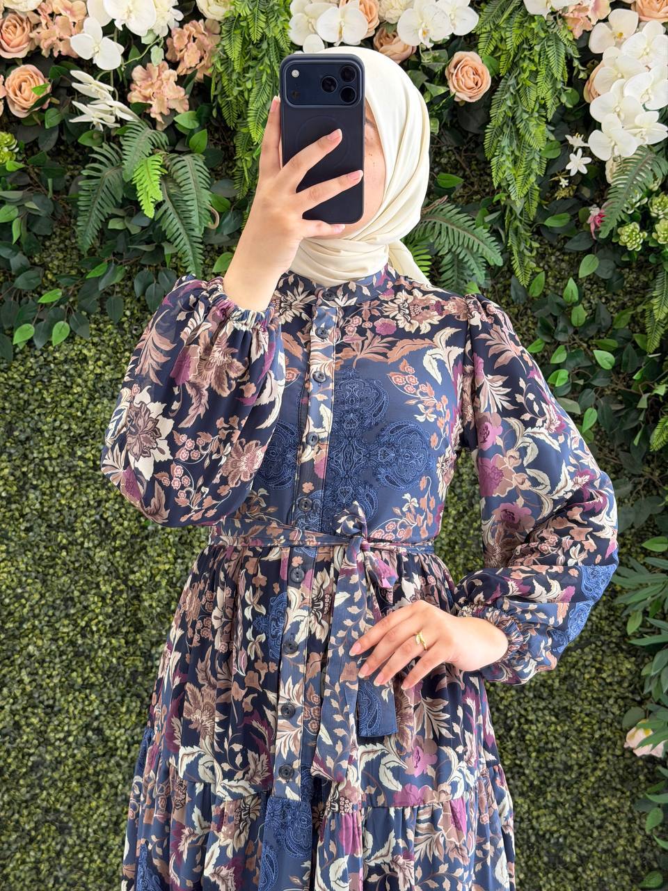 Şifon Astarlı Elbise 9219