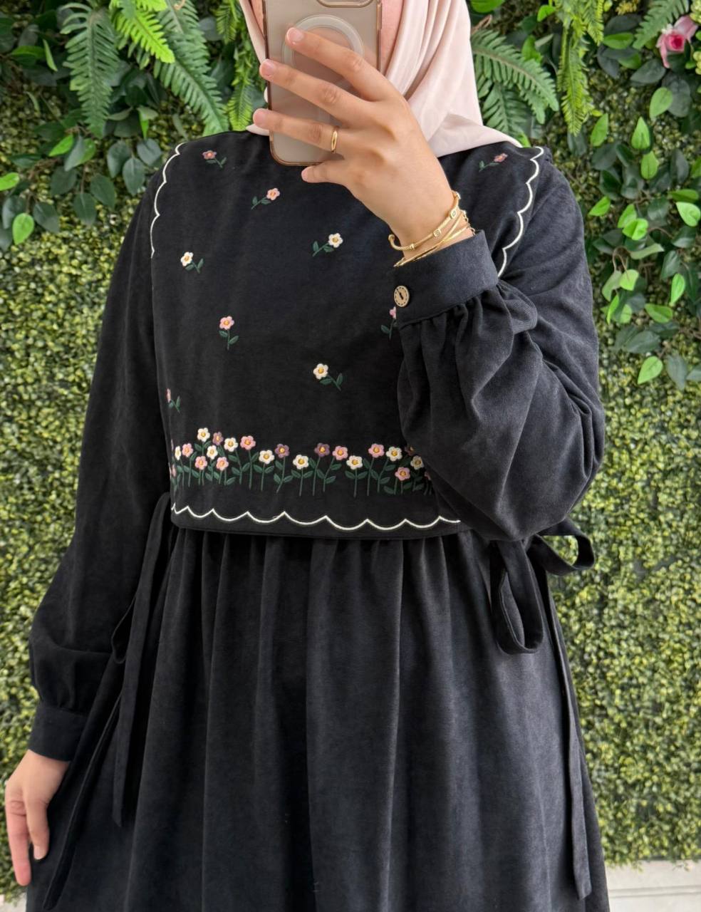Nakışlı elbise 8045