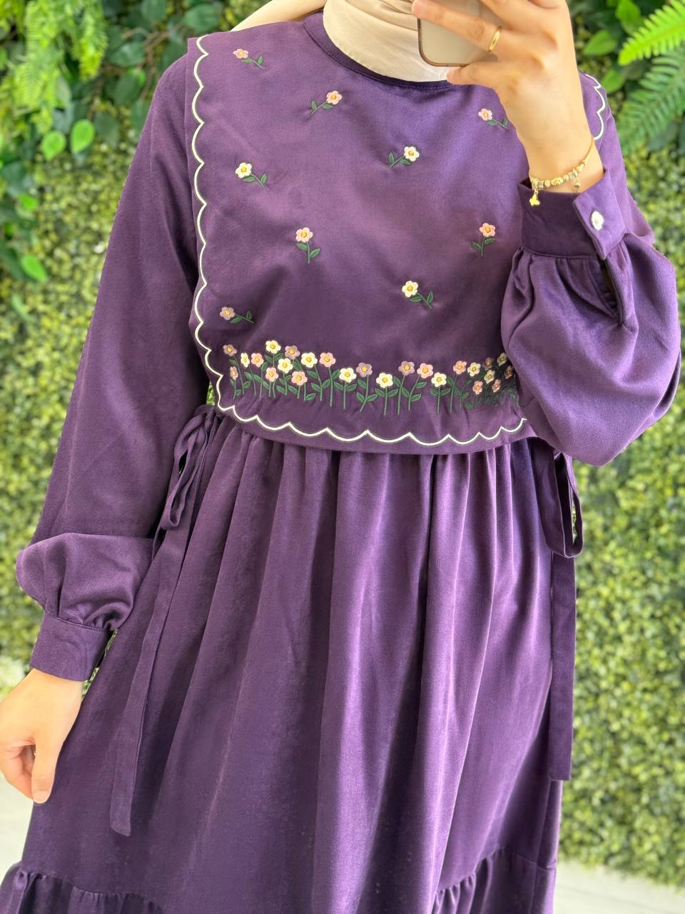 Nakışlı elbise 8045
