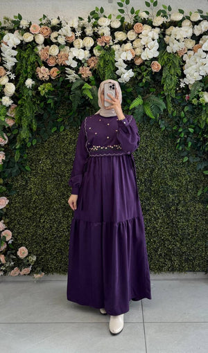 Nakışlı elbise 8045