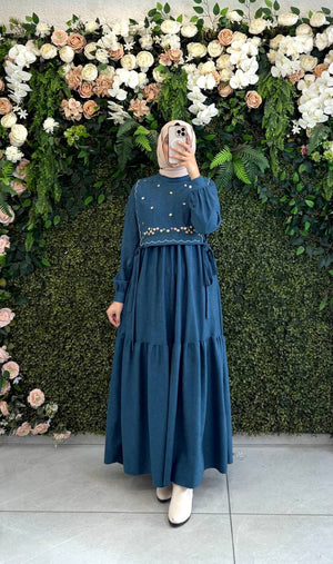 Nakışlı elbise 8045